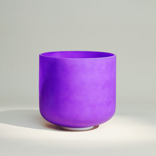 TOPFUND Purple B Note Crystal Singing Bowl Crown Chakra - TOPFUND Crystal Singing Bowl