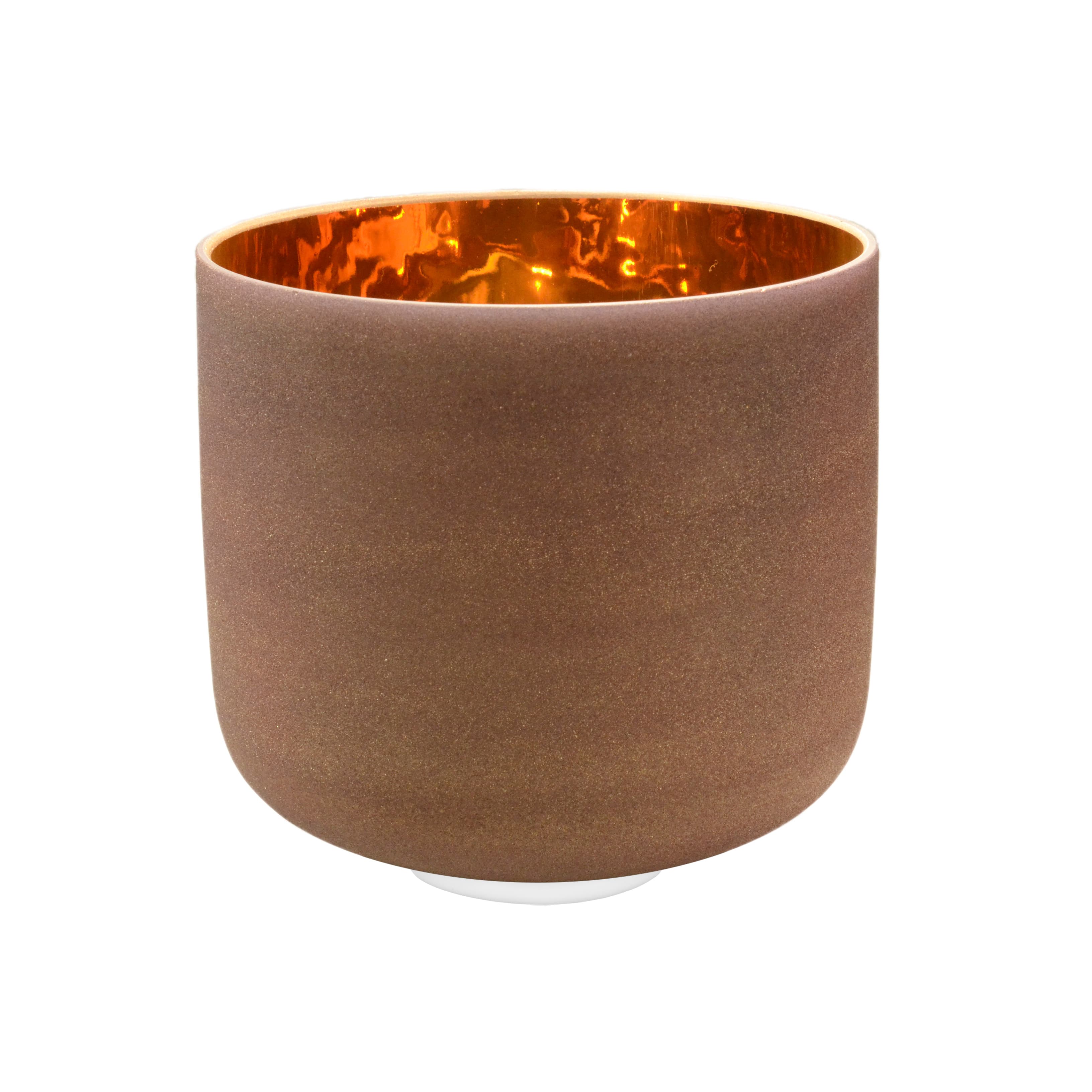 Perfect Pitch 10 inch Alchemy Solid 24K Pure Gold Crystal Singing Bowl with Heavy Duty Carrying Case For Meditation Healing - TOPFUND Crystal Singing Bowl