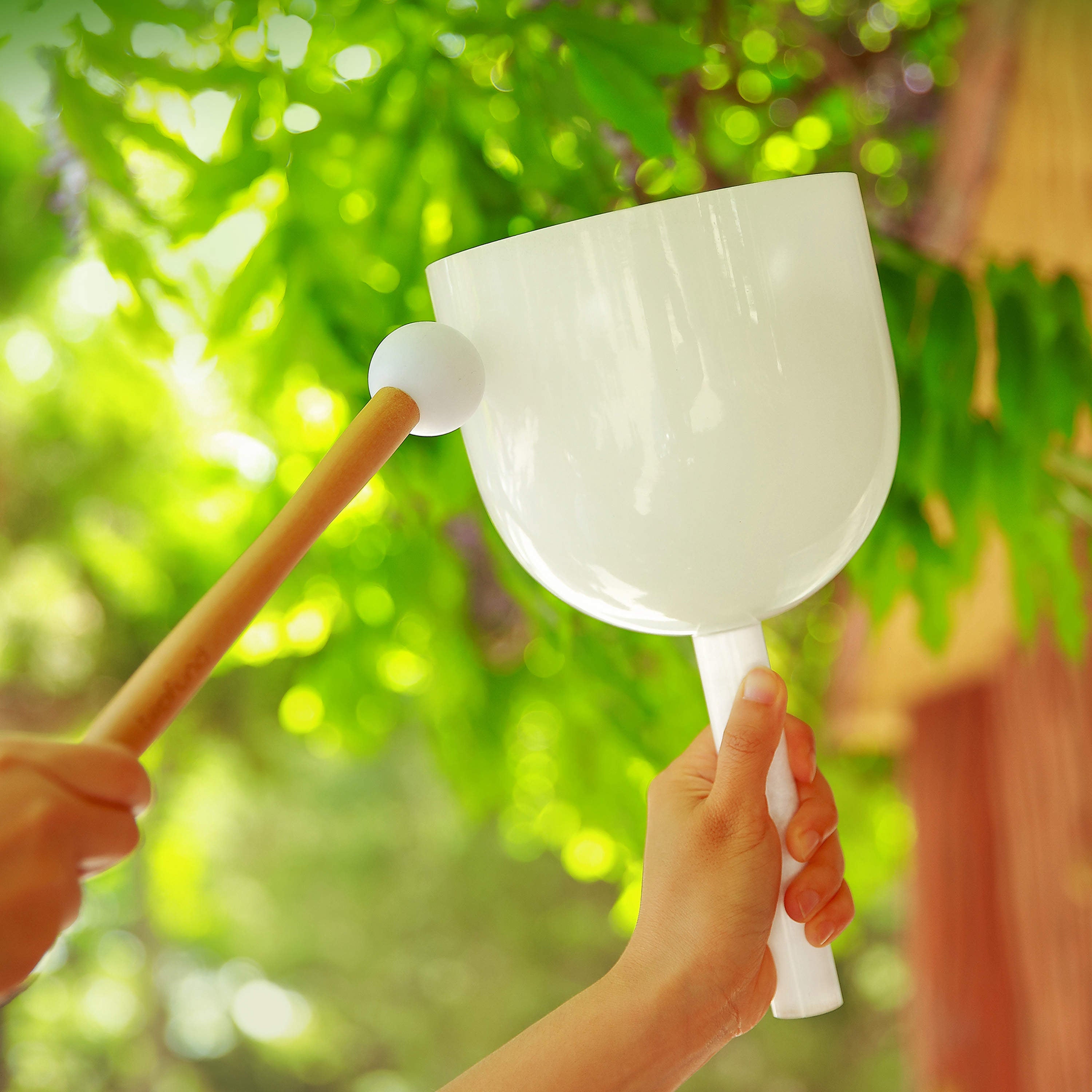 TOPFUND G# Note Crystal Singing Bowl 8 inch - TOPFUND Crystal Singing Bowl