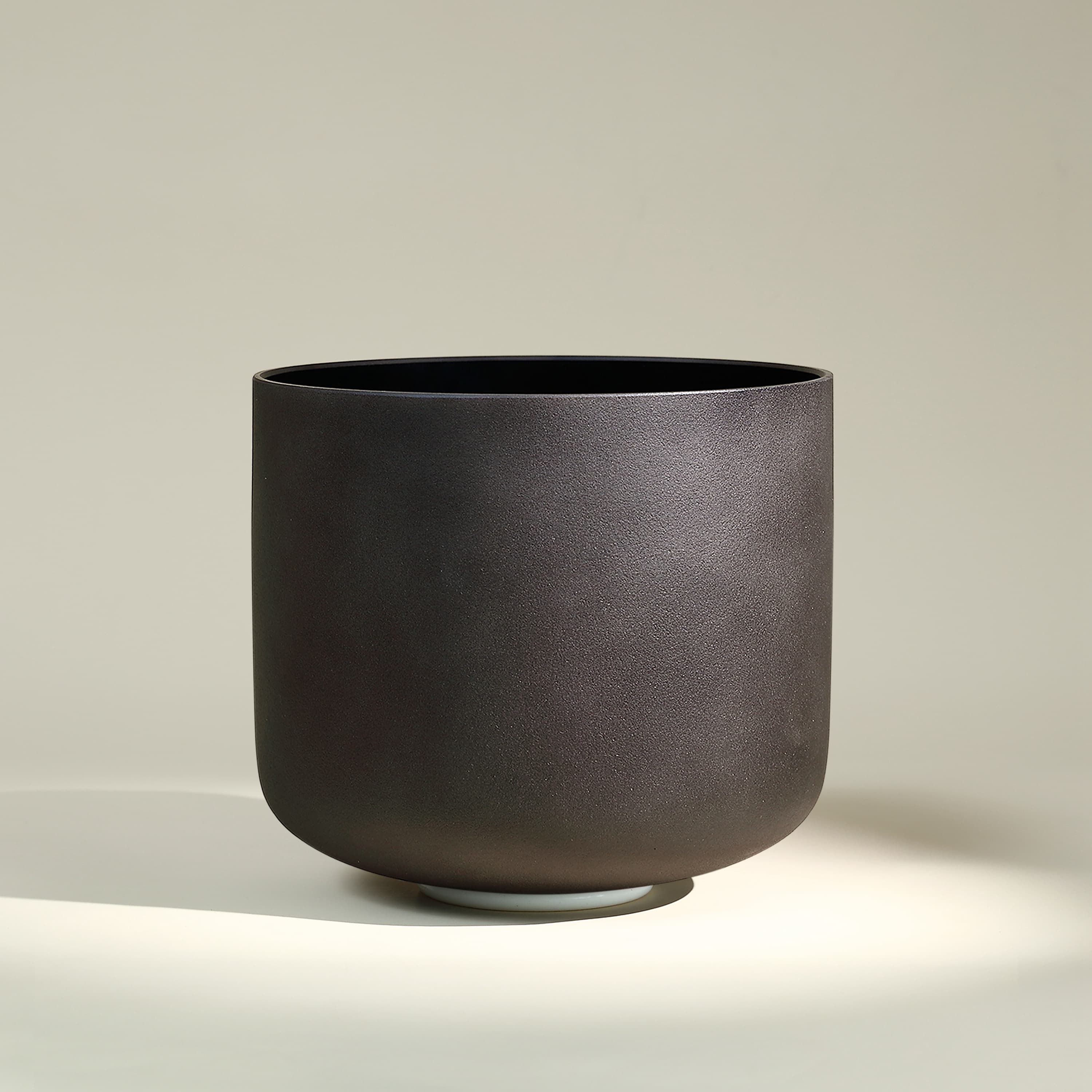 TOPFUND Black C Note Crystal Singing Bowl Root Chakra - TOPFUND Crystal Singing Bowl