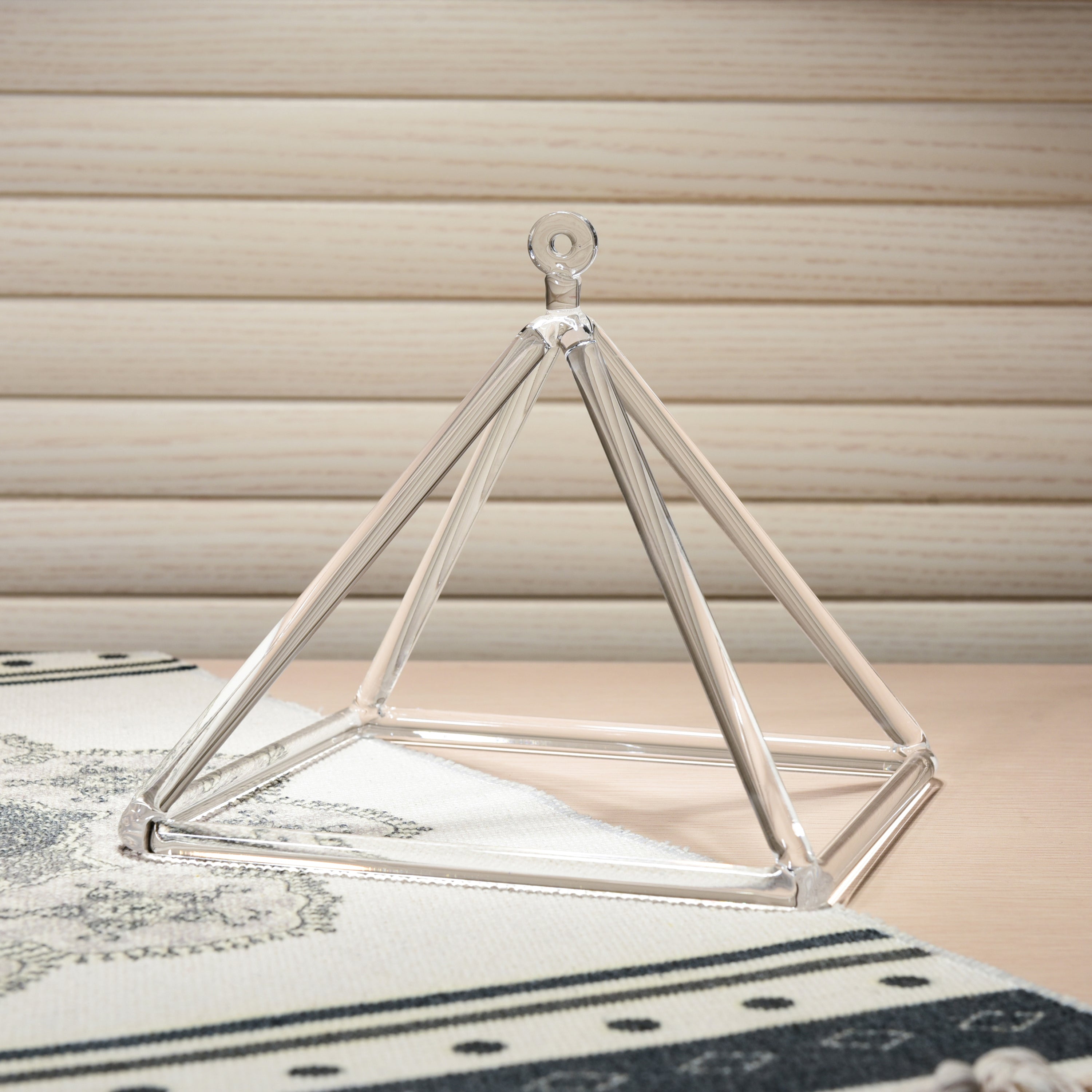TOPFUND Clear Crystal Singing Pyramids - TOPFUND Crystal Singing Bowl