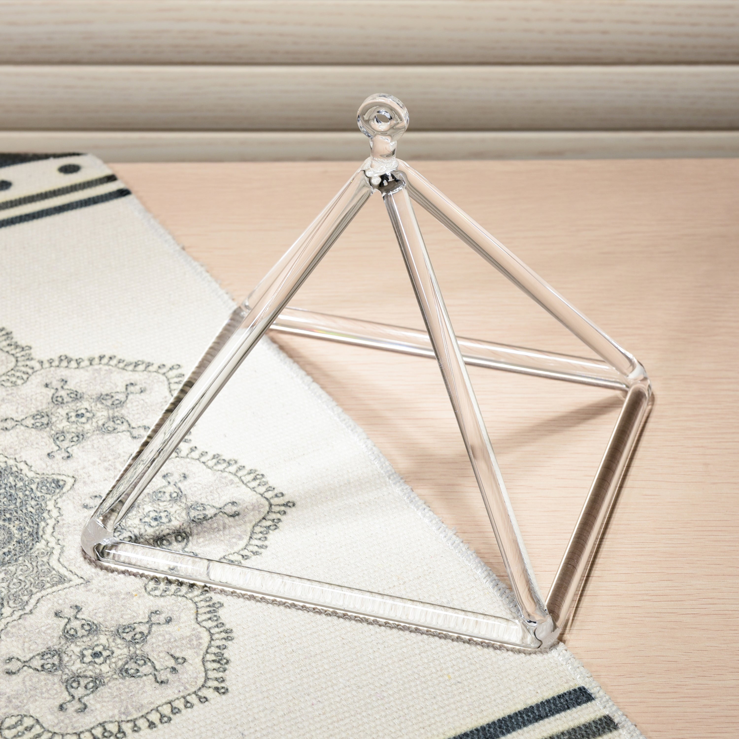 TOPFUND Clear Crystal Singing Pyramids - TOPFUND Crystal Singing Bowl