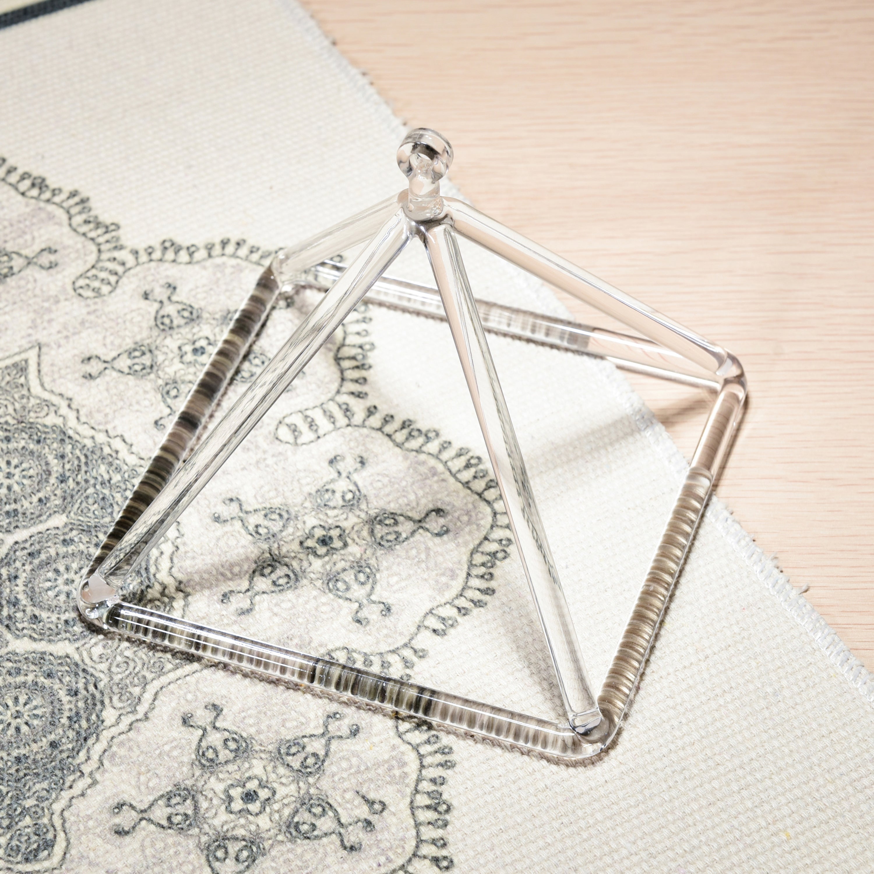 TOPFUND Clear Crystal Singing Pyramids - TOPFUND Crystal Singing Bowl