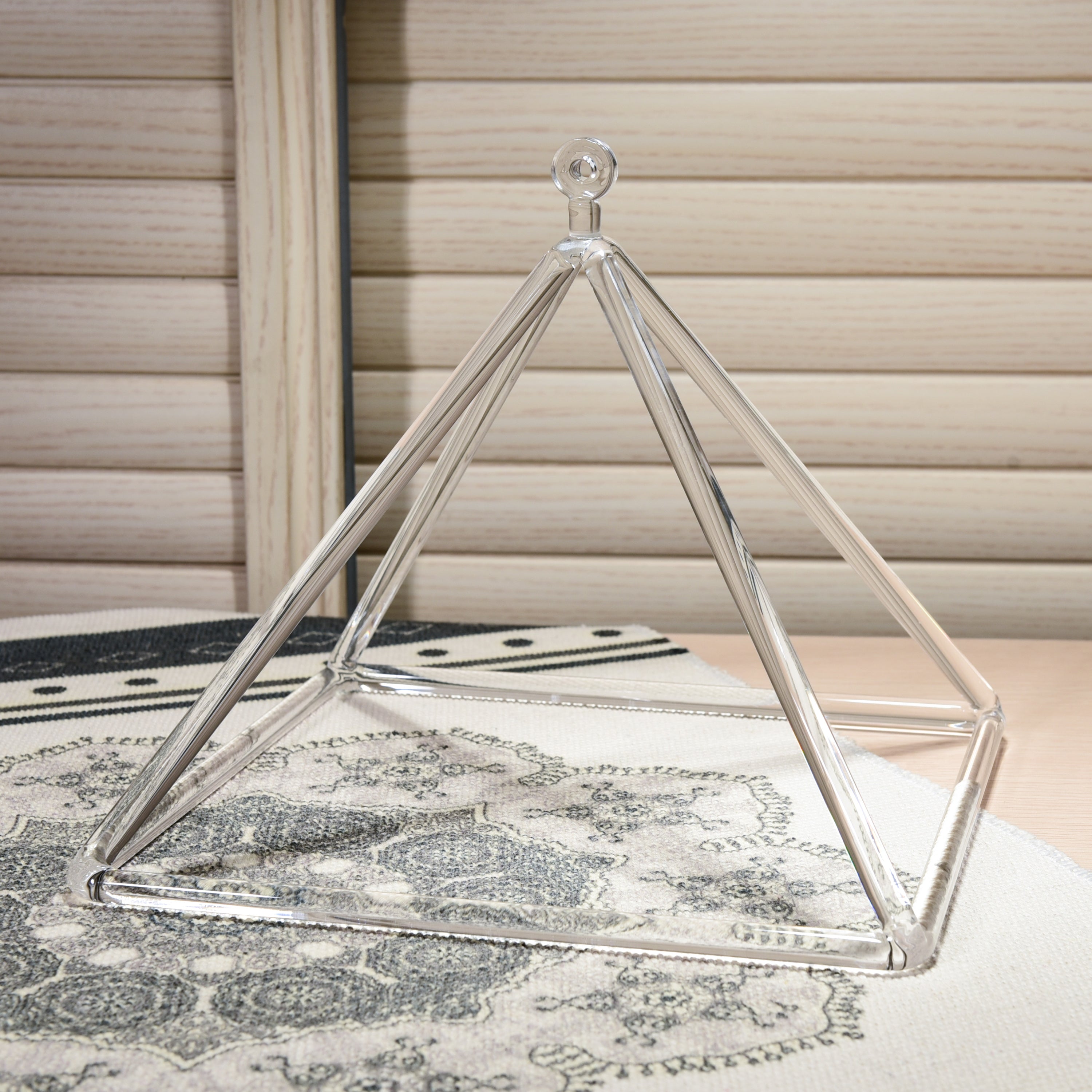 TOPFUND Clear Crystal Singing Pyramids - TOPFUND Crystal Singing Bowl