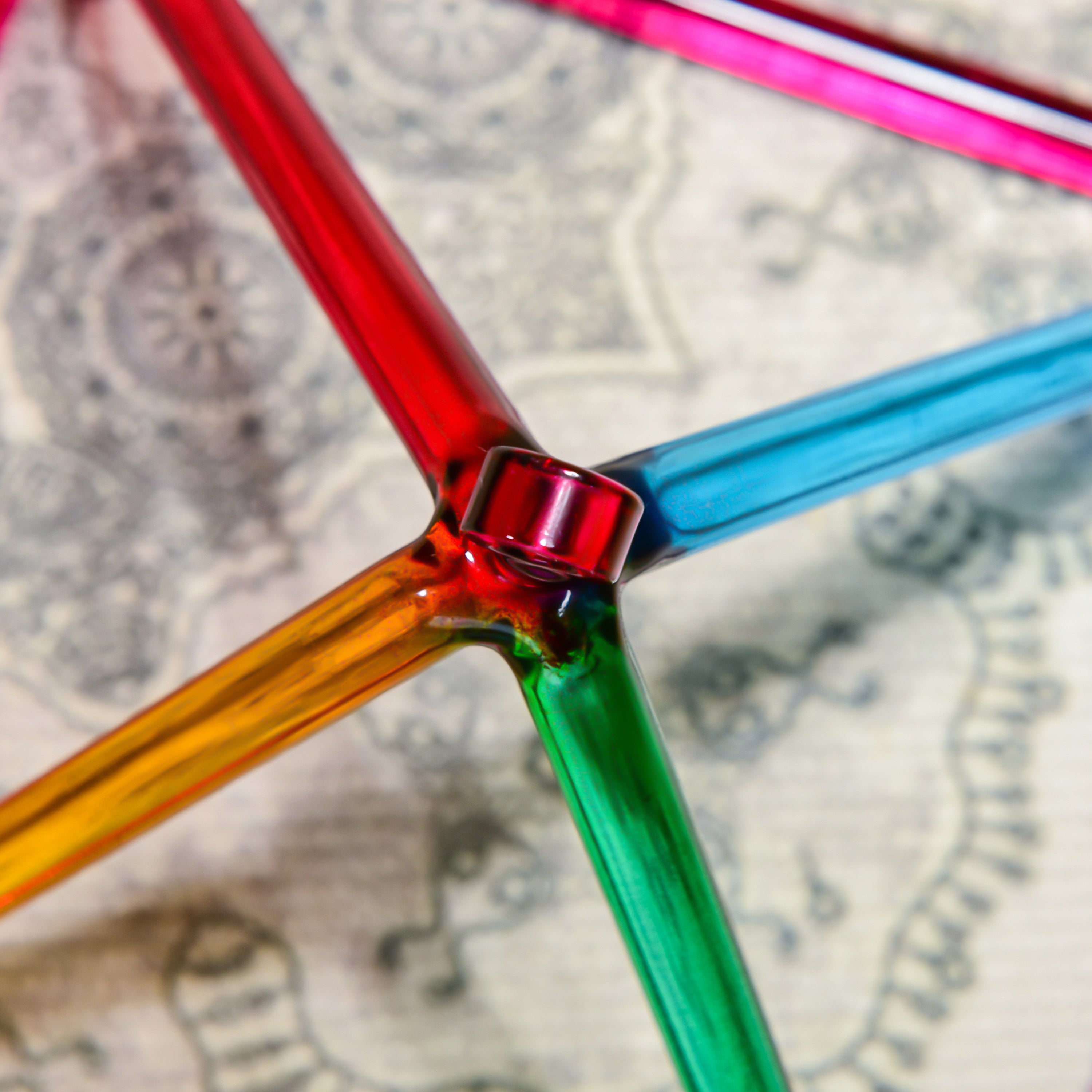 TOPFUND Rainbow Crystal Singing Pyramids - TOPFUND Crystal Singing Bowl