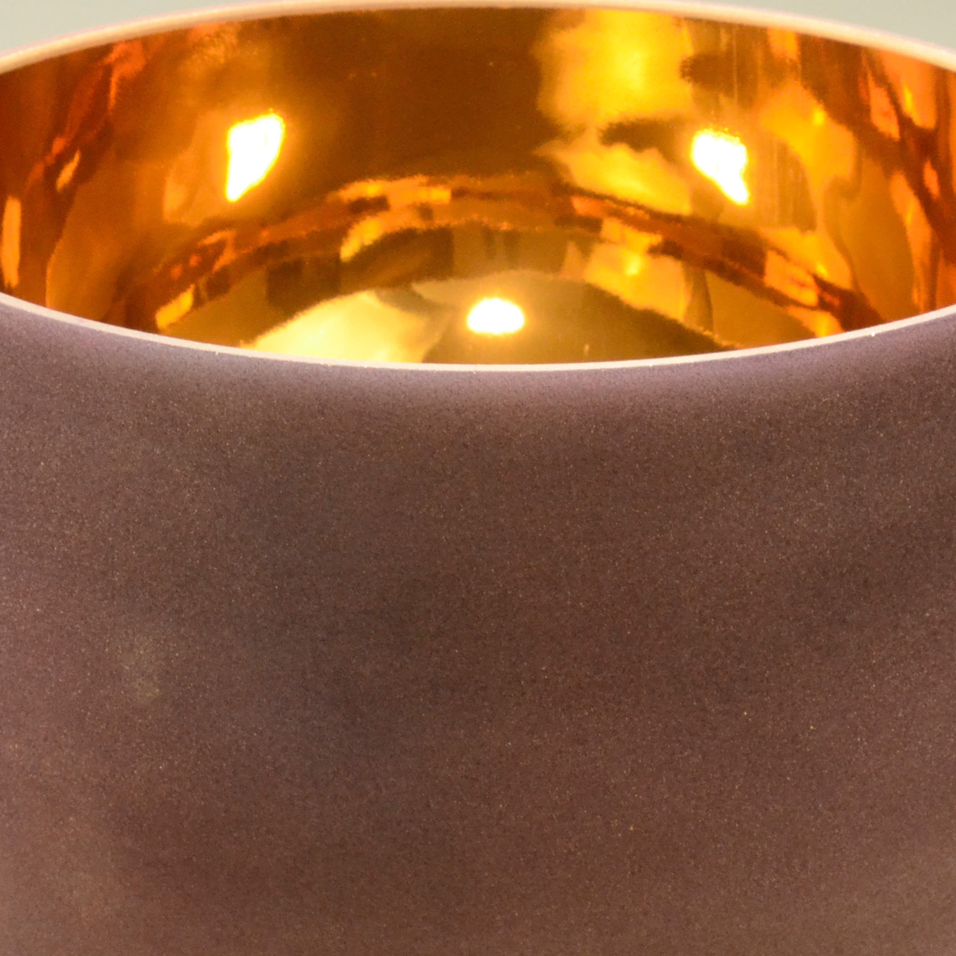 Perfect Pitch 10 inch Alchemy Solid 24K Pure Gold Crystal Singing Bowl with Heavy Duty Carrying Case For Meditation Healing - TOPFUND Crystal Singing Bowl