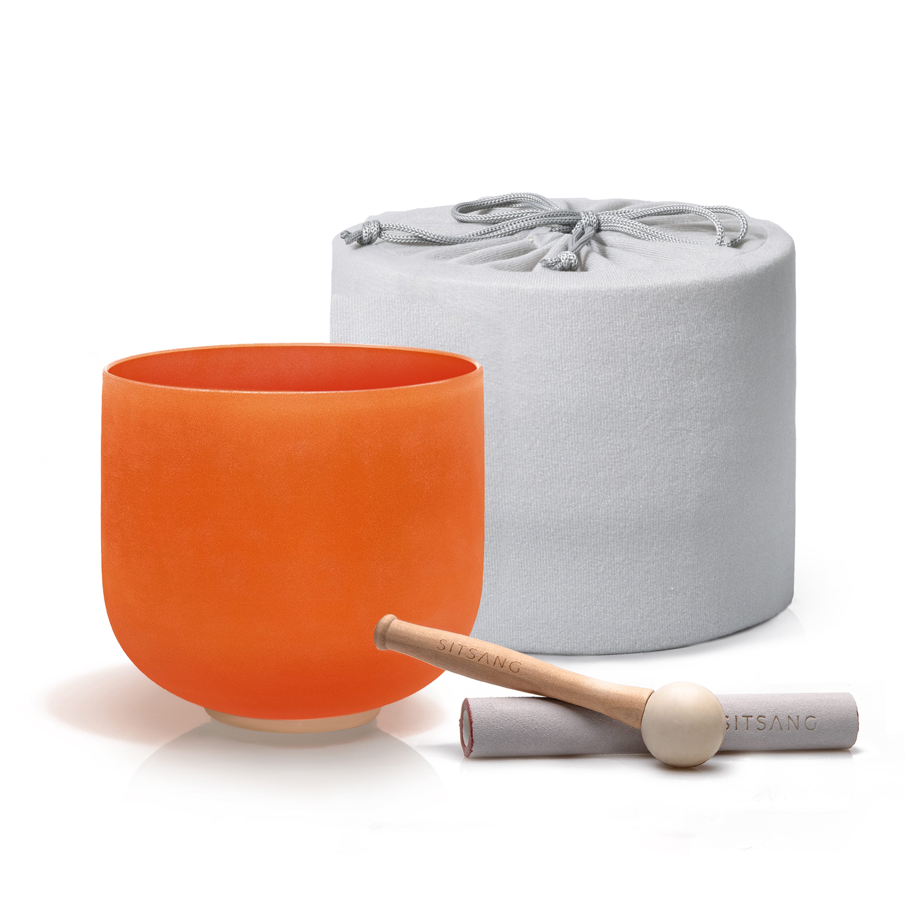 TOPFUND 440Hz Orange D# Note Quartz Crystal Singing Bowl Chakra - TOPFUND Crystal Singing Bowl