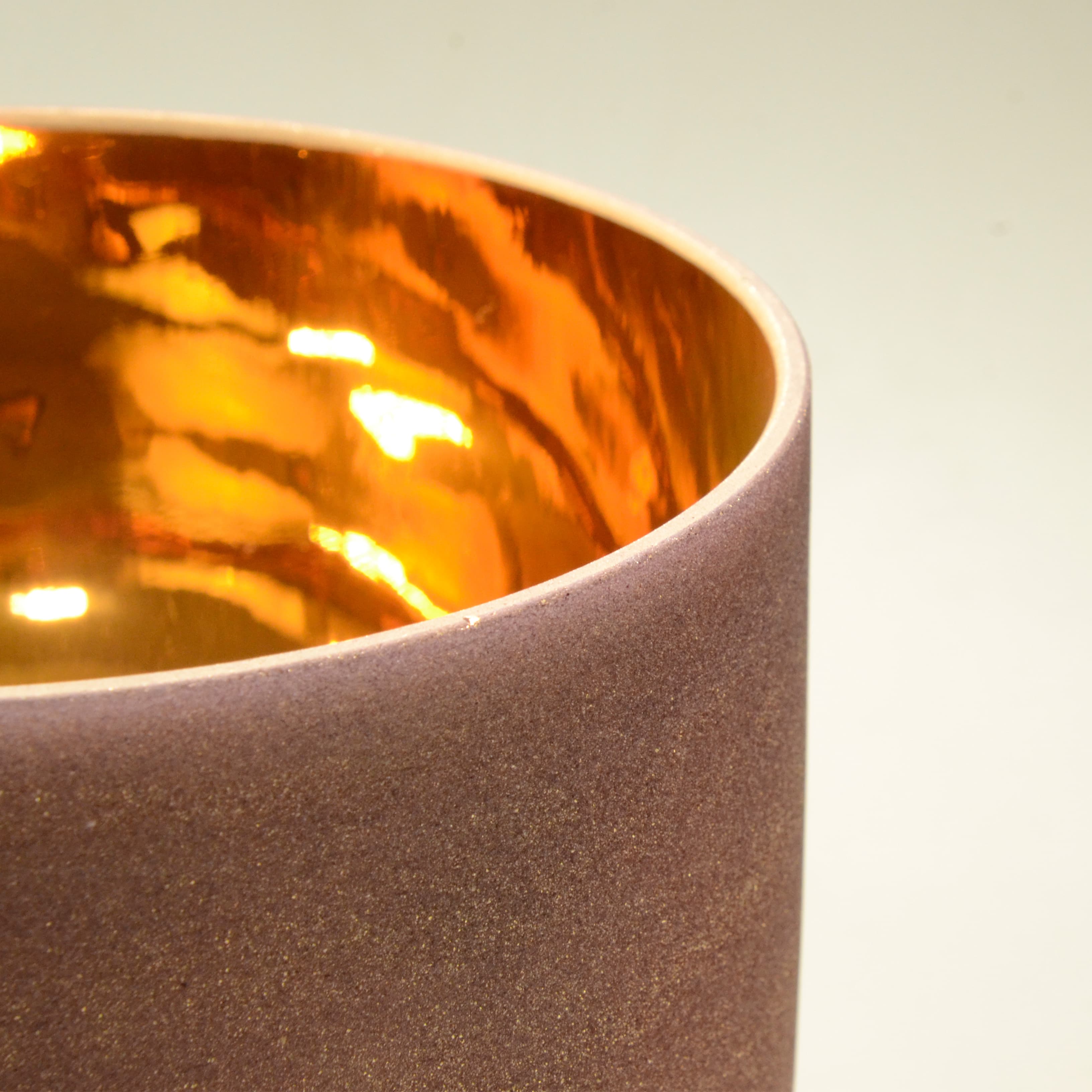 Perfect Pitch 10 inch Alchemy Solid 24K Pure Gold Crystal Singing Bowl with Heavy Duty Carrying Case For Meditation Healing - TOPFUND Crystal Singing Bowl