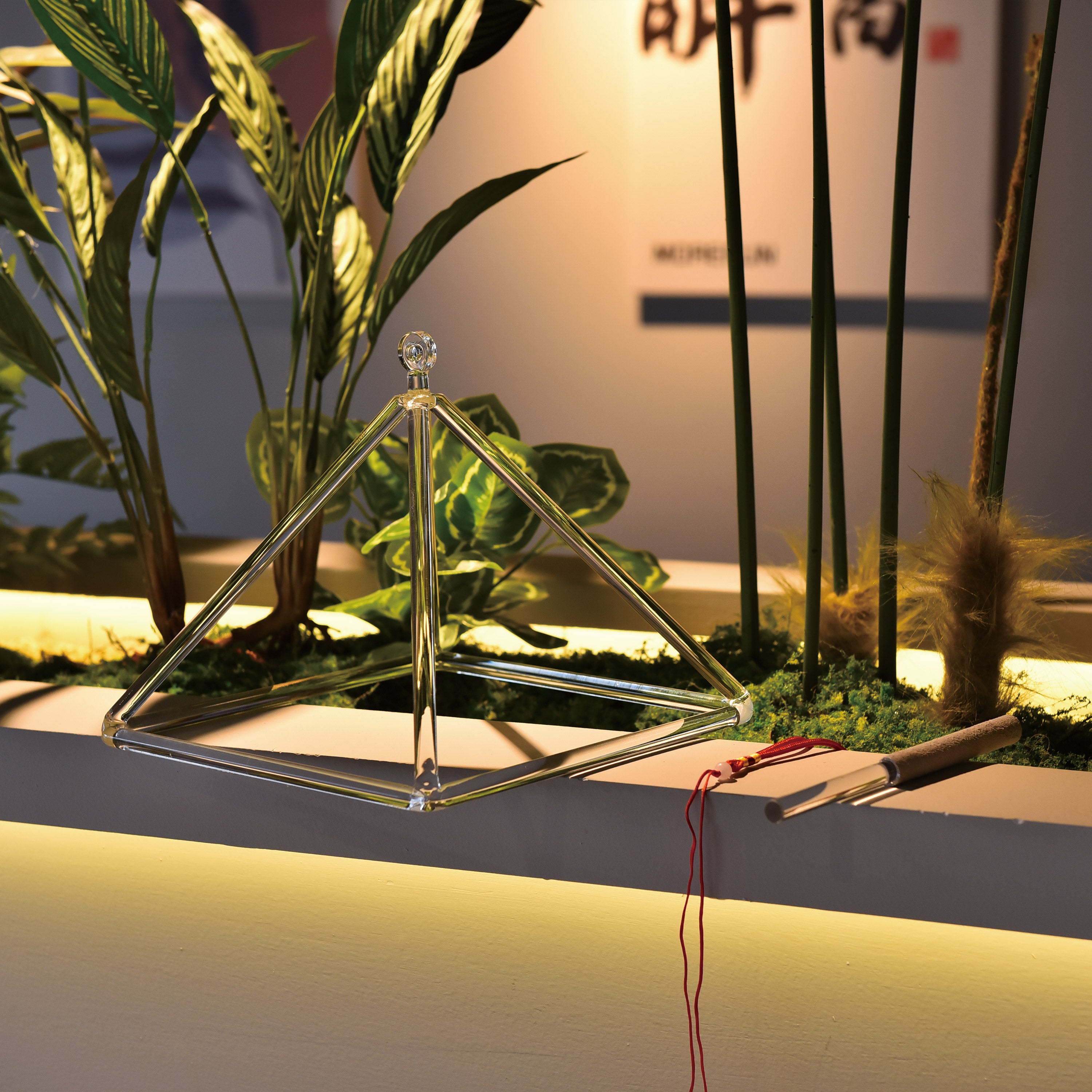 TOPFUND Clear Crystal Singing Pyramid - TOPFUND Crystal Singing Bowl