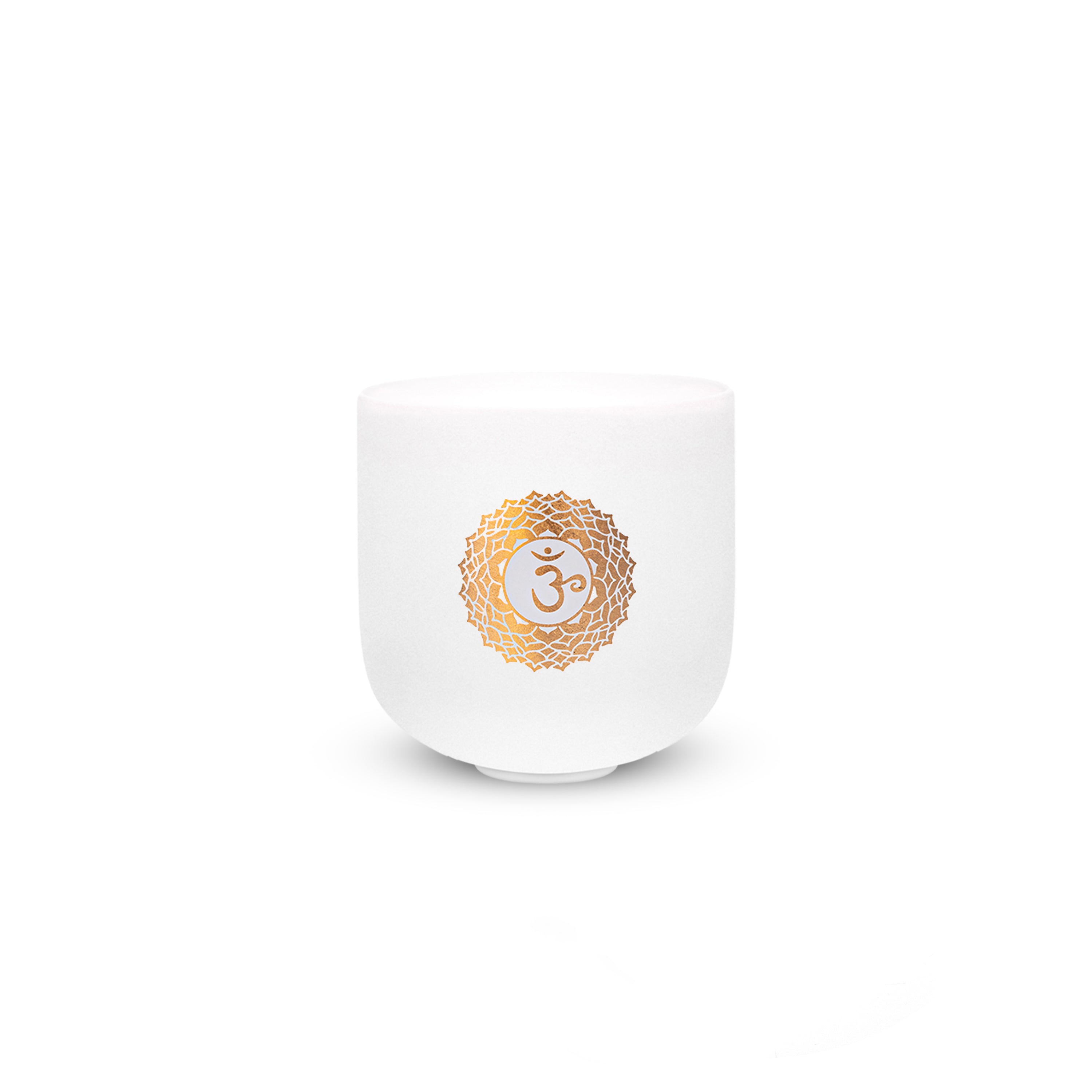 TOPFUND 432 Hz Set of 7 Gold Chakra Pattern Crystal Singing Bowls 6-12 inch with Heavy Duty Carrying Cases and Singing Bowl Mallets