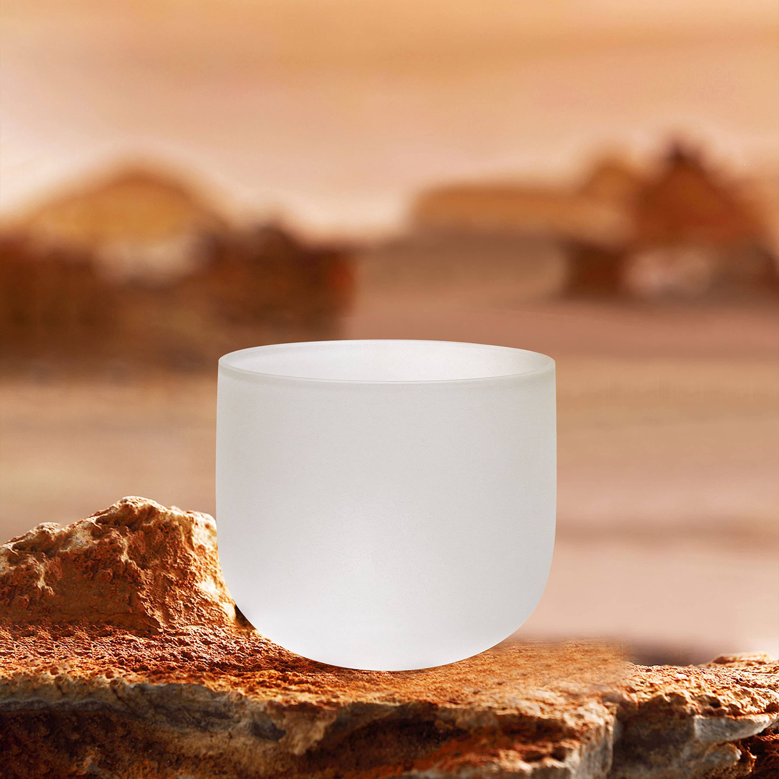 Topfund B Note Crystal Singing Bowl Crown Chakra - TOPFUND Crystal Singing Bowl