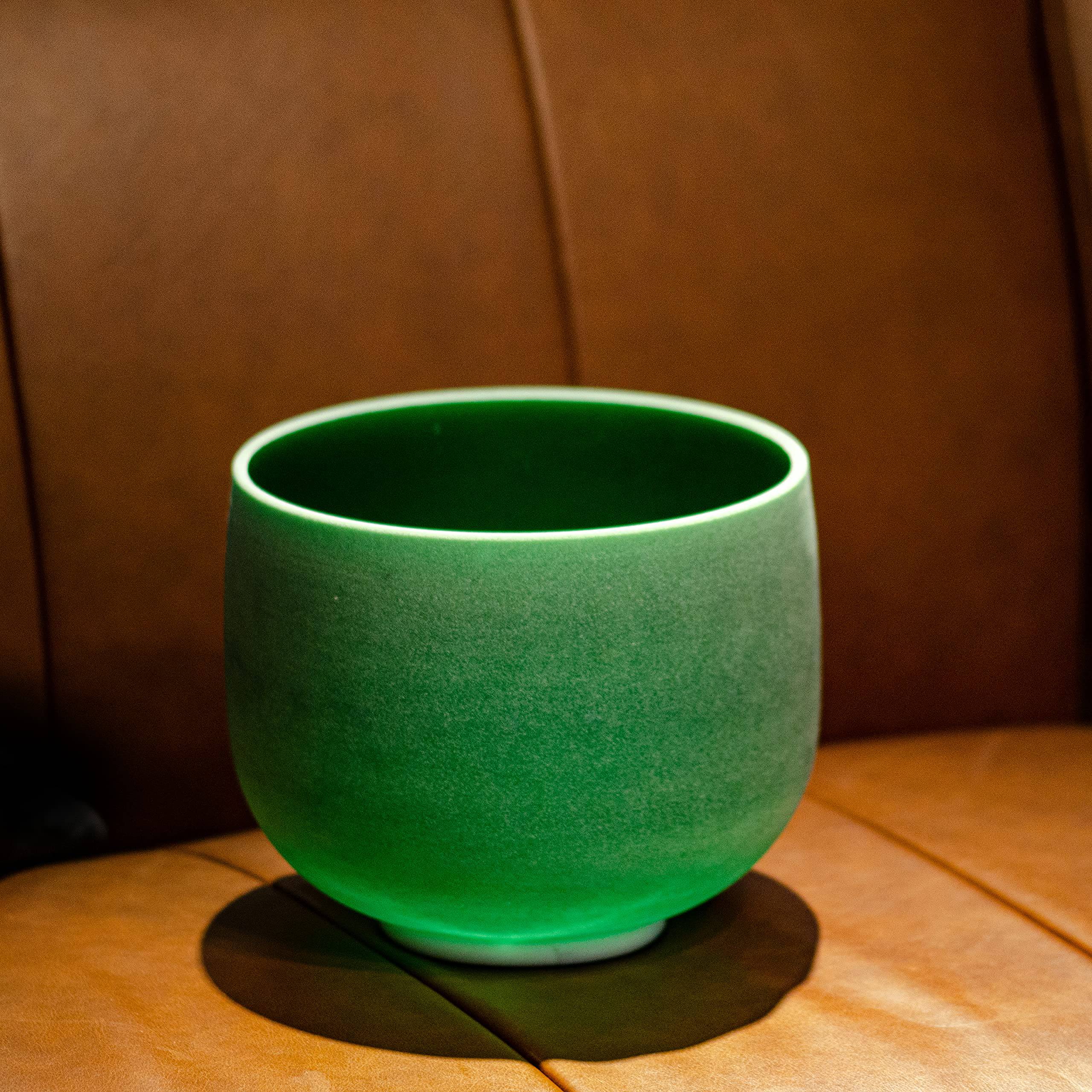 TOPFUND Emerald Fusion Crystal Singing Bowl - TOPFUND Crystal Singing Bowl