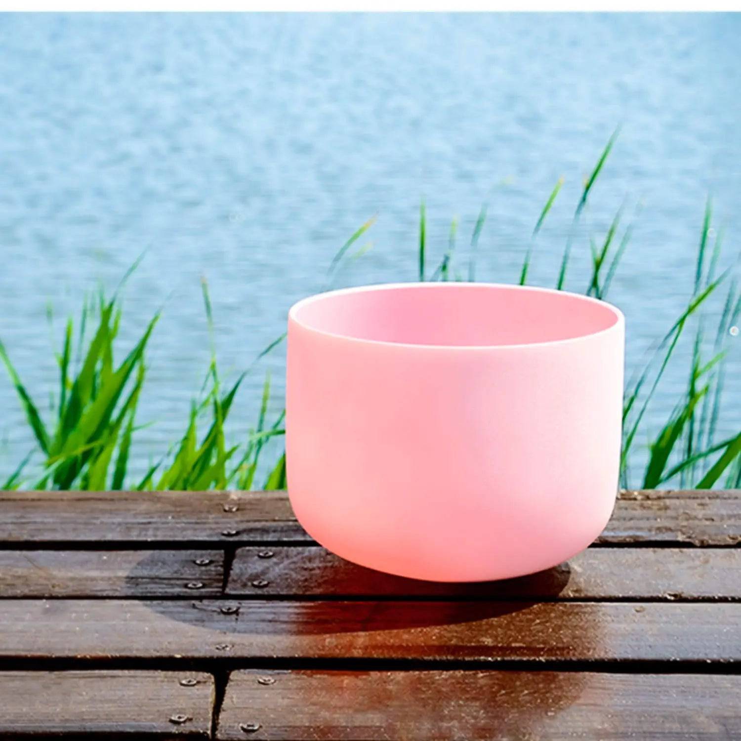 TOPFUND Morganite Fusion Crystal Singing Bowl - TOPFUND Crystal Singing Bowl