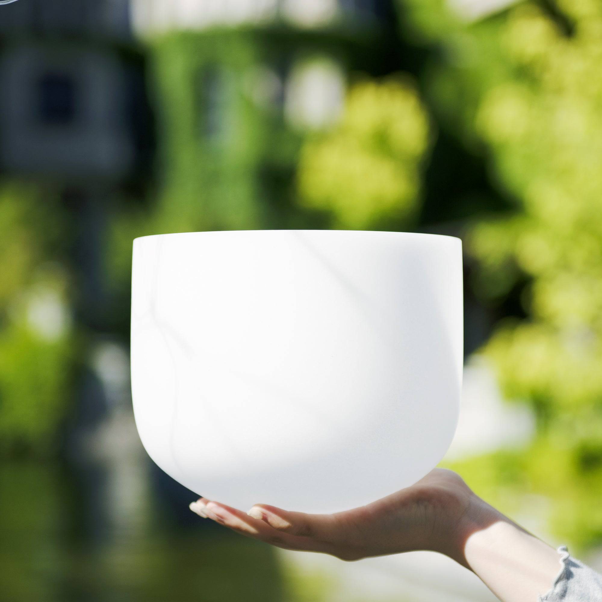 TOPFUND D Note Crystal Singing Bowl Sacral Chakra - TOPFUND Crystal Singing Bowl