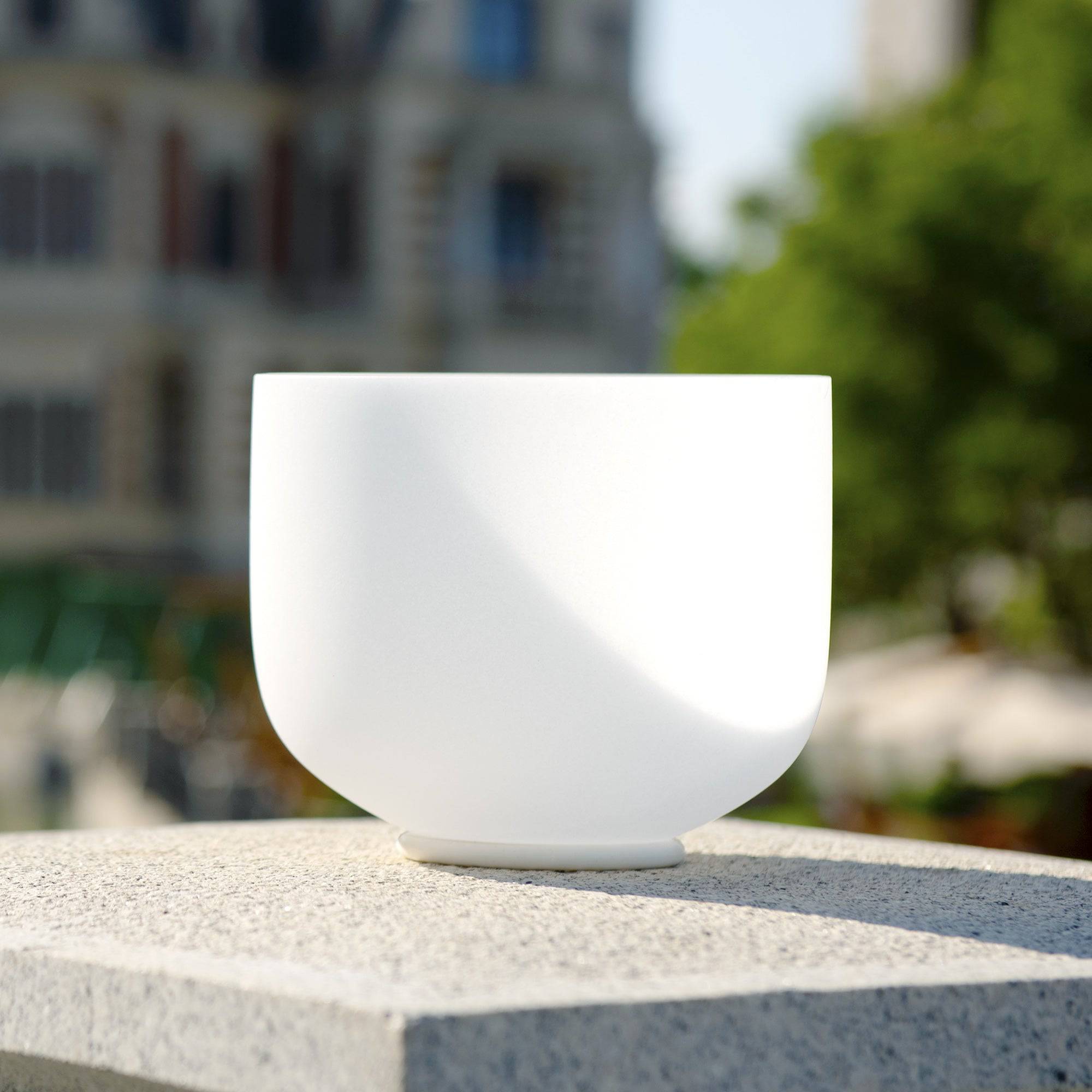 TOPFUND E Note Crystal Singing Bowl Solar Plexus Chakra - TOPFUND Crystal Singing Bowl