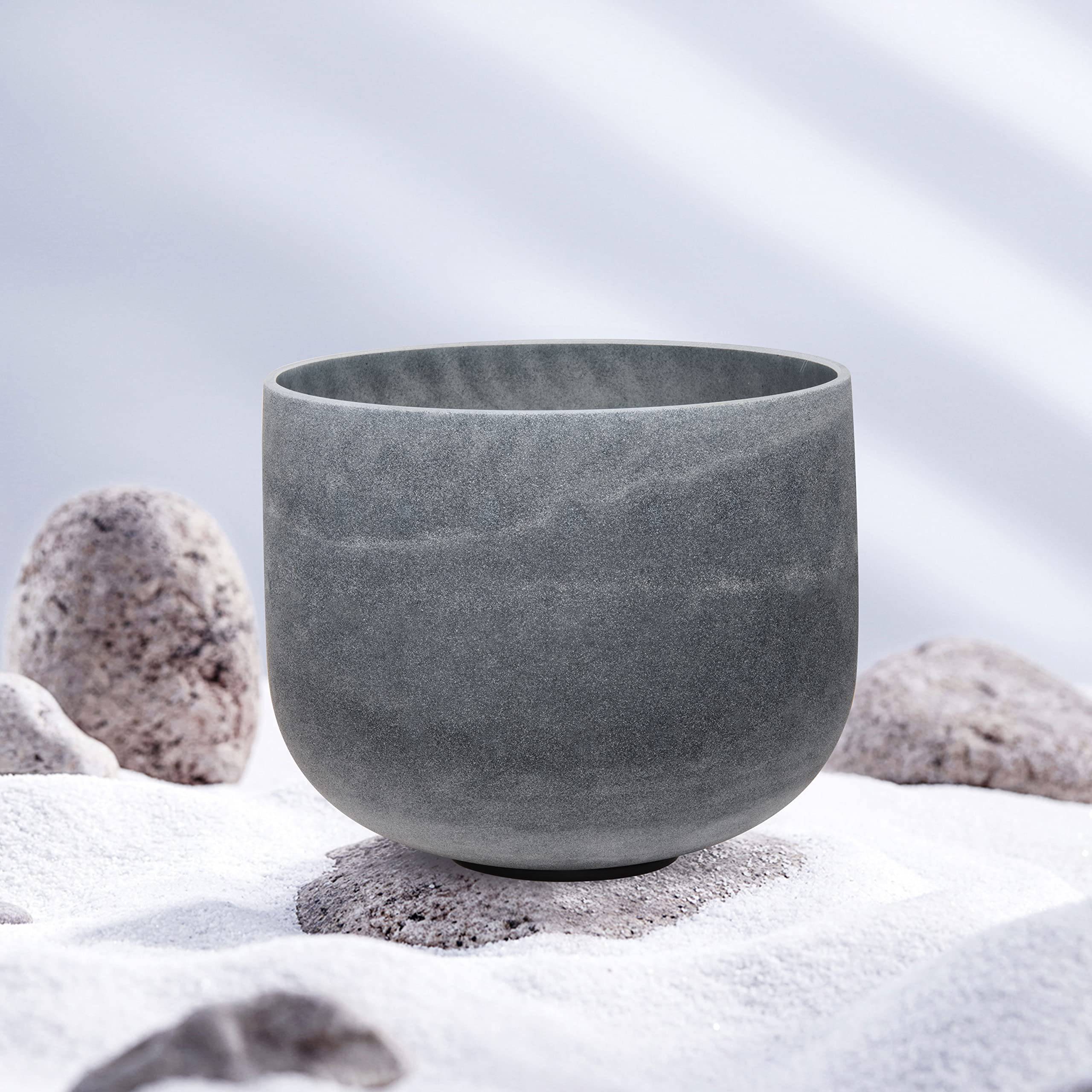 TOPFUND 10 inch C# Note Moldavite Fusion Crystal Singing Bowl Adrenals Chakra - TOPFUND Crystal Singing Bowl