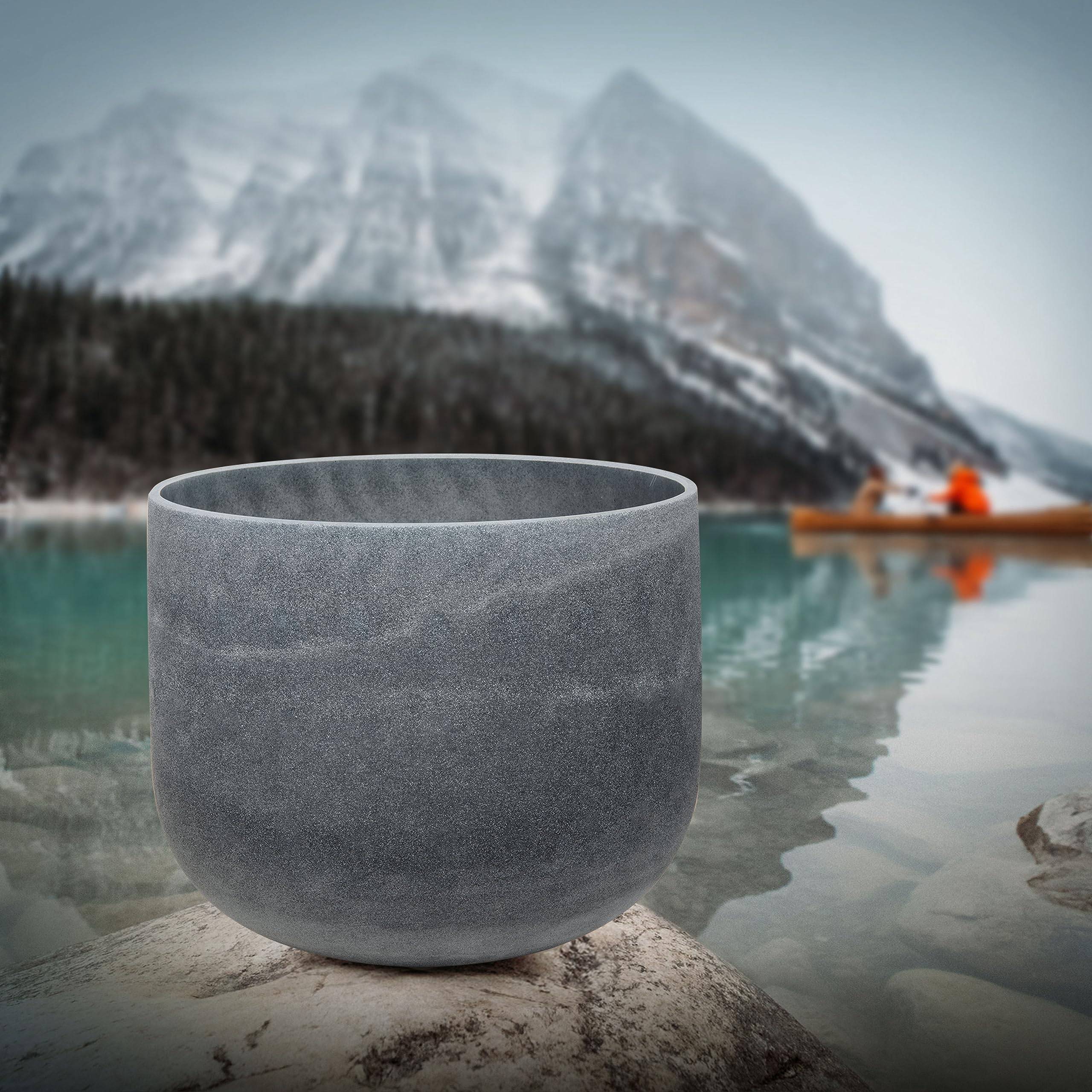 TOPFUND 10 inch C# Note Moldavite Fusion Crystal Singing Bowl Adrenals Chakra - TOPFUND Crystal Singing Bowl