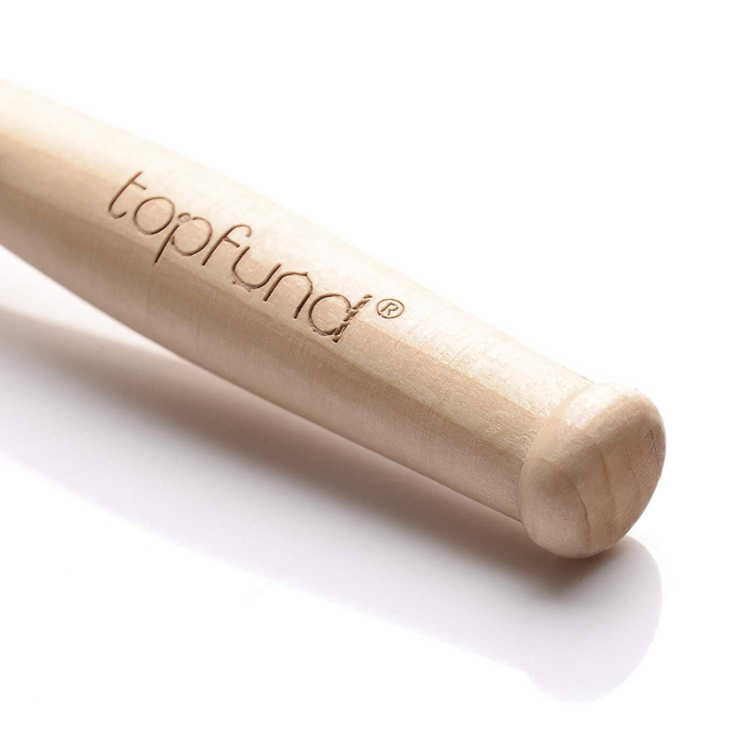 TOPFUND Crystal Singing Bowl Rubber Mallet with Suede Bundle Pocket - TOPFUND Crystal Singing Bowl