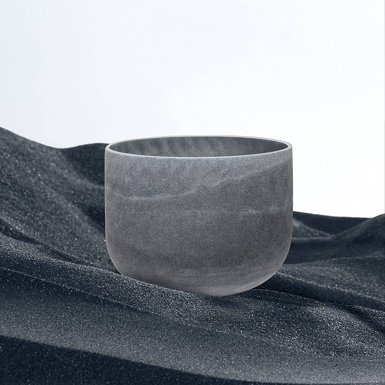 TOPFUND 8-10 inch Chakra Set of 7 Moldavite Fusion Crystal Singing Bowls - TOPFUND Crystal Singing Bowl