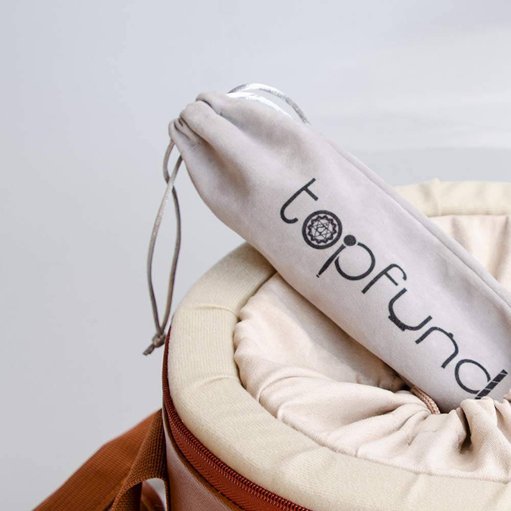 TOPFUND Black A# Note Crystal Singing Bowl Pineal Chakra 7 inch - TOPFUND Crystal Singing Bowl