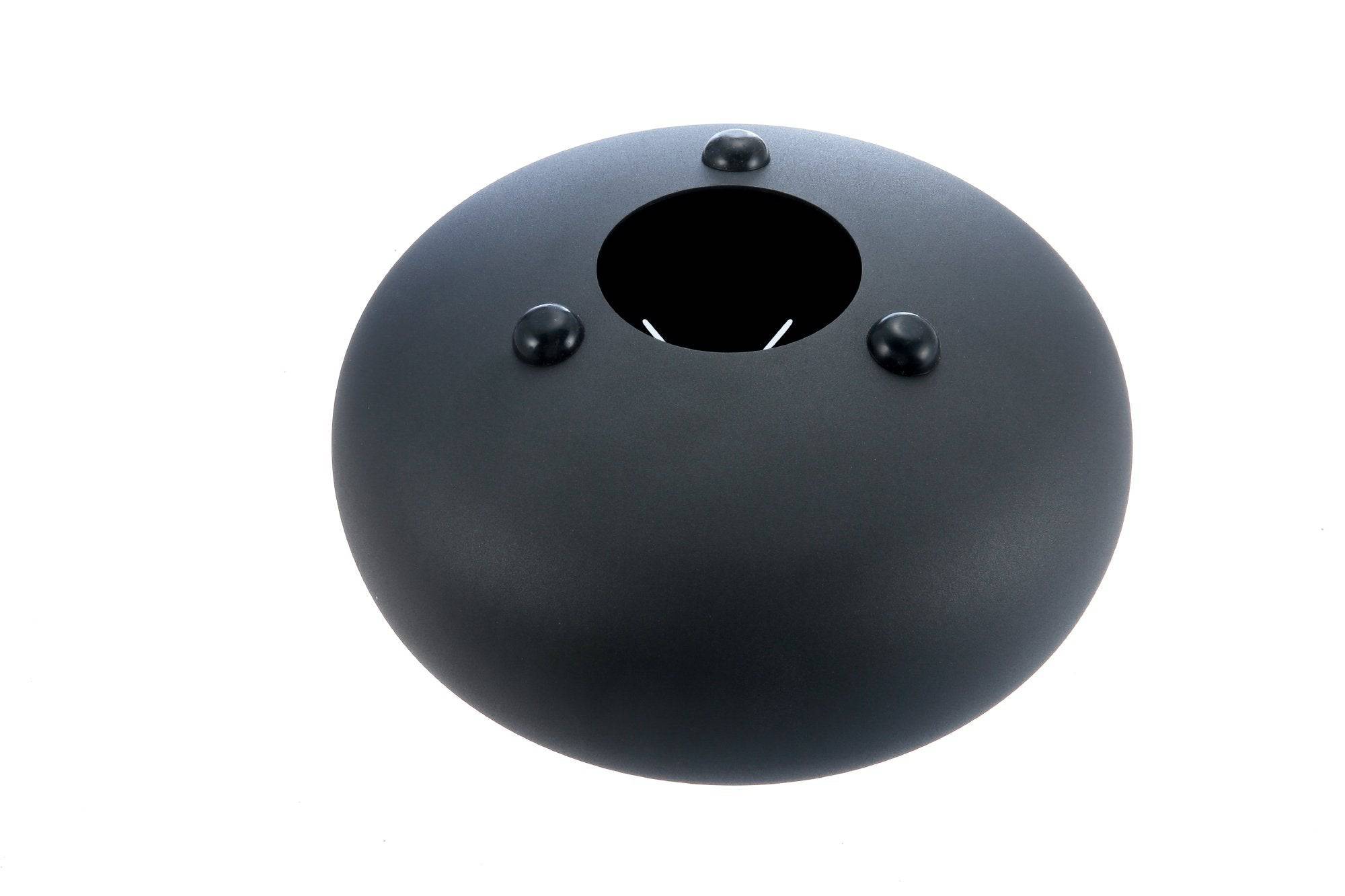 TOPFUND C Major Steel Tongue Drum Matt Black Colored 12 Inch - TOPFUND Crystal Singing Bowl