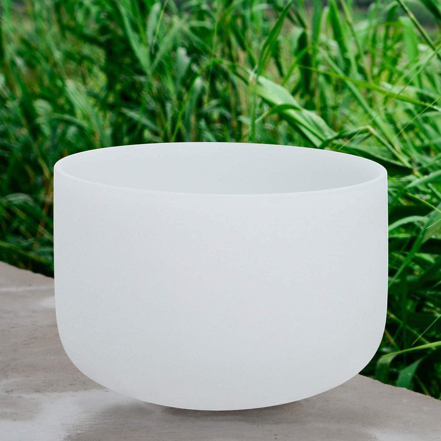 TOPFUND C Note Crystal Singing Bowl Root Chakra 18 inch with Heavy Duty Carrying Case and Large Rubber Mallet - TOPFUND Crystal Singing Bowl