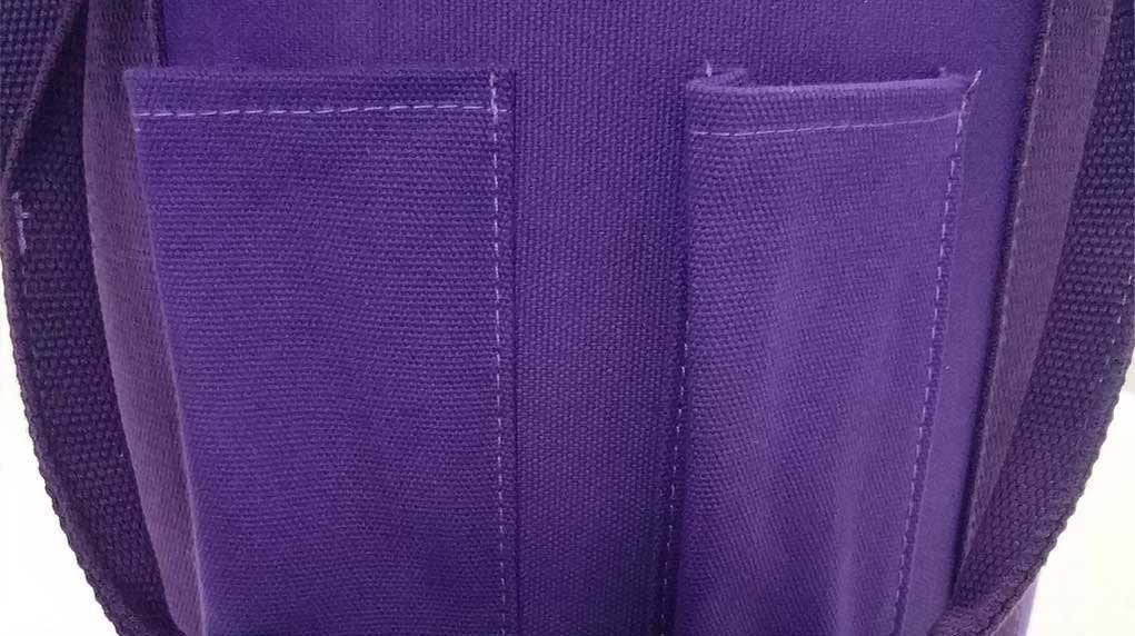 TOPFUND Purple Heavy Duty Canvas Crystal Singing Bowl Case for Hand Hold Crystal Healing Sound Bowls 8 inch - TOPFUND Crystal Singing Bowl