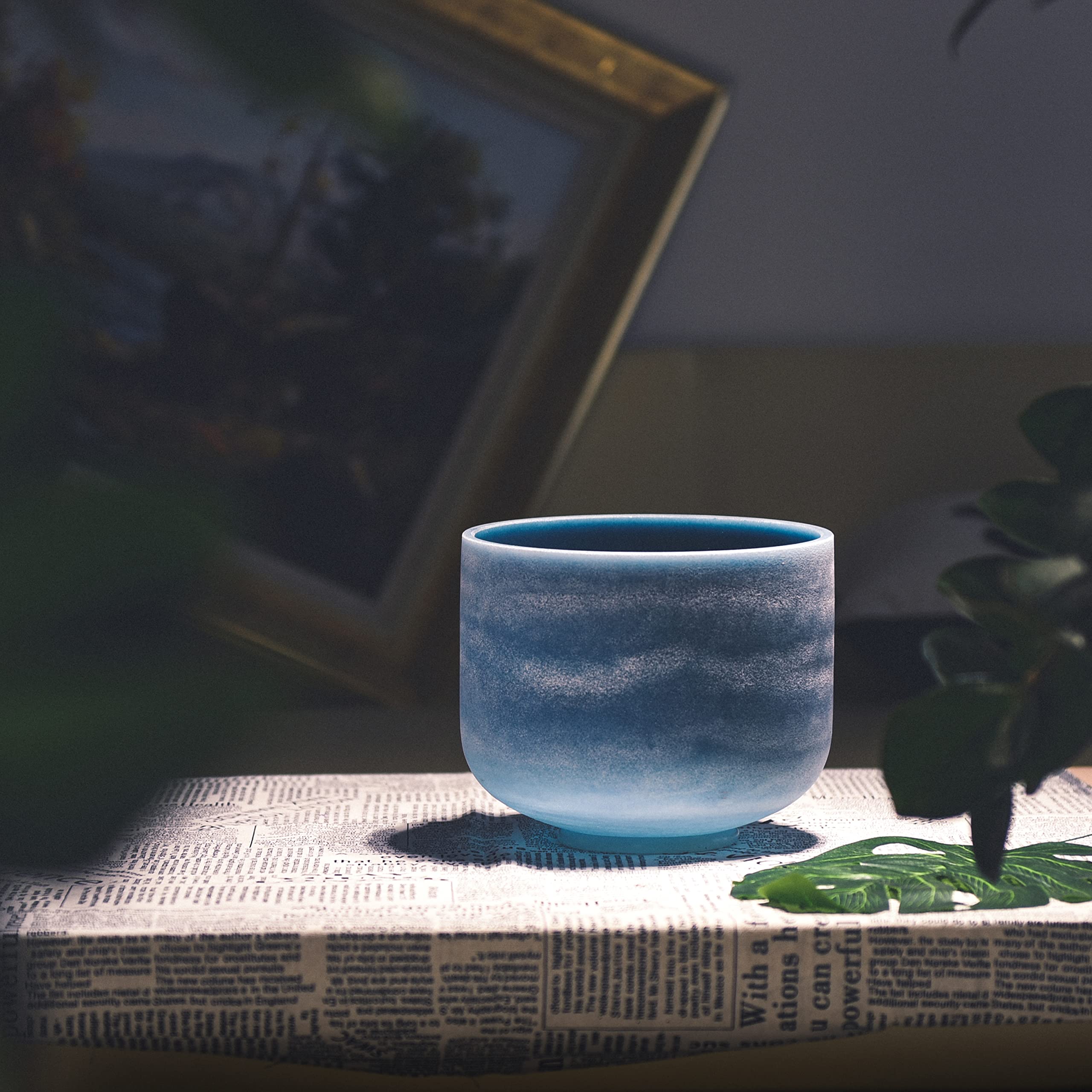 Sapphire Fusion Crystal Singing Bowl - TOPFUND Crystal Singing Bowl